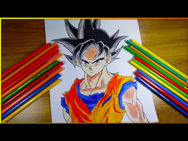 Meus desenhos de mangá - Goku instinto superior incompleto ~Dragon