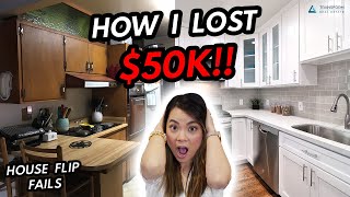 How I Lost $50K - House Flip Fail - Before and After, All the Numbers, Mistakes