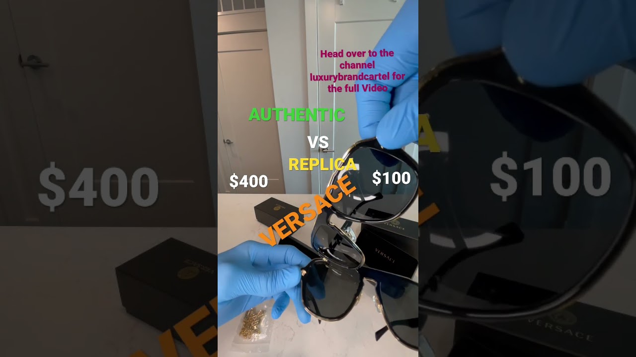 VERSACE SUNGLASSES AUTHENTIC VS REPLICA @Saks  @DHgateOfficial