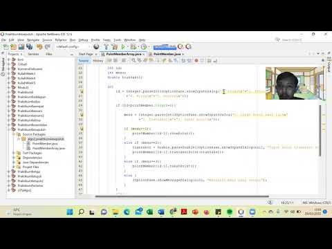 Array of Objects pada Java | Apache NetBeans - YouTube