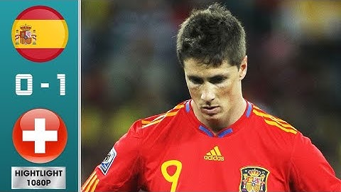 España 0-1 Suiza, Mundial Sudáfrica 2010 - (16/06/2010) - Resúmen