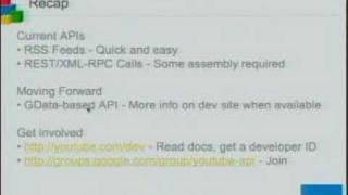 Google Developer Day - US YouTube APIs Wealth