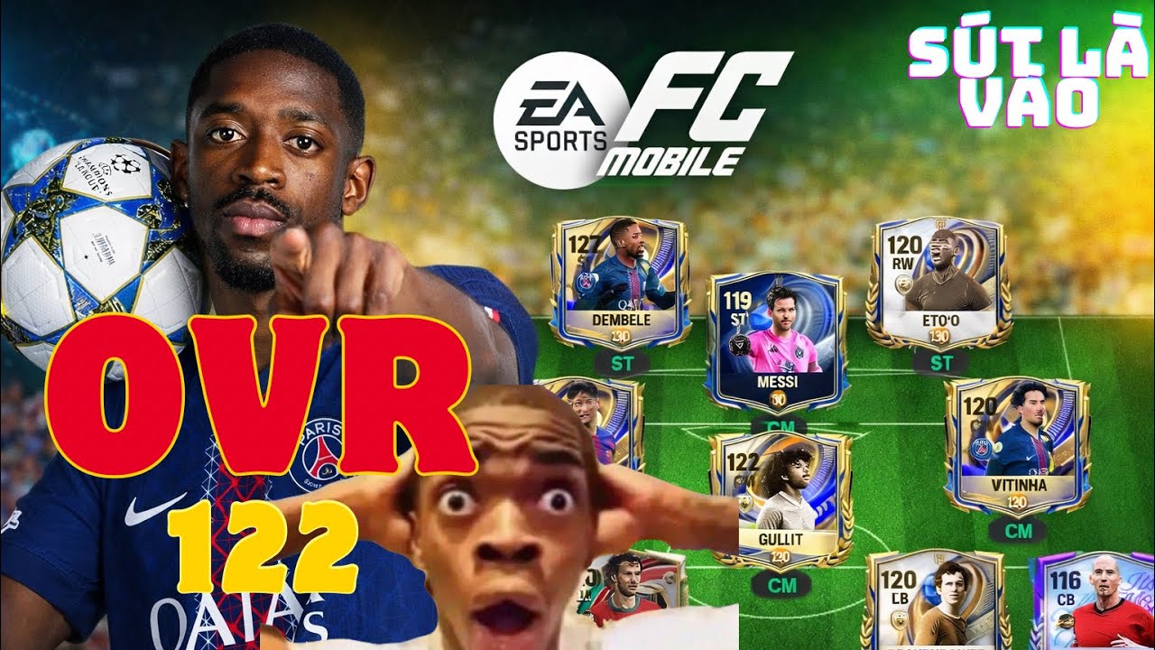 Review đội hình OVR 122 ở mức rank 10 sao | FC Mobile Vietnam | Outmeta FCM