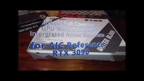 Alienware Aurora R13 RTX 3090 Bykski Water Block Cooling