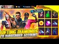 Gifting Everything In Subscriber id | Worth $50,000 Diamonds | Emotional Moment -Garena Free Fire