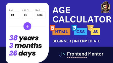Age calculator app - Frontend Mentor - HTML CSS JAVASCRIPT