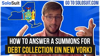 How to Answer a Summons for Debt Collection (In New York)