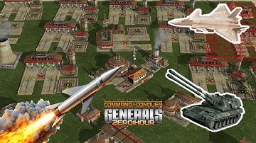 "Apocalyptic Mig Spam" China Infantry & Artillery 1 vs 5 GLA Boss | C&C Generals Zero Hour Mod