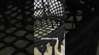 Siyah Makrome Salıncak Modeli