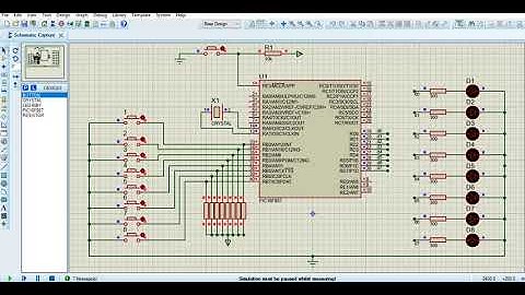 BÀI TẬP 3: Dùng PIC 16F887 giao tiếp với 8 led đơn và 8 nút nhấn dùng 2 port tùy chọn.