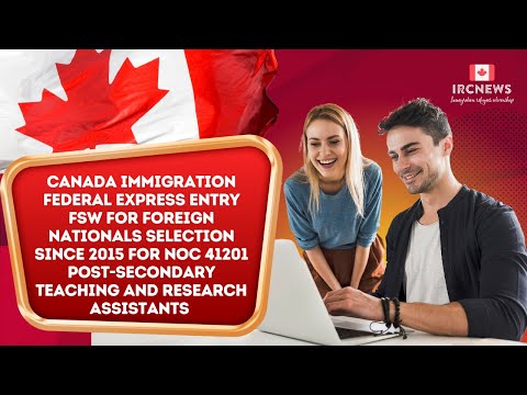 Federal Express Entry FSW for Foreign Nationals  for NOC 41201 Post-secondary teaching (2015)