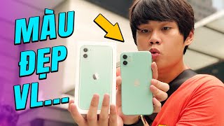 TRÊN TAY iPHONE 11 XANH BẠC HÀ 