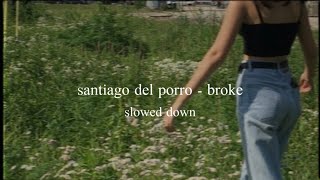 Video thumbnail of "santiago del porro - broke (slowed down)༄"