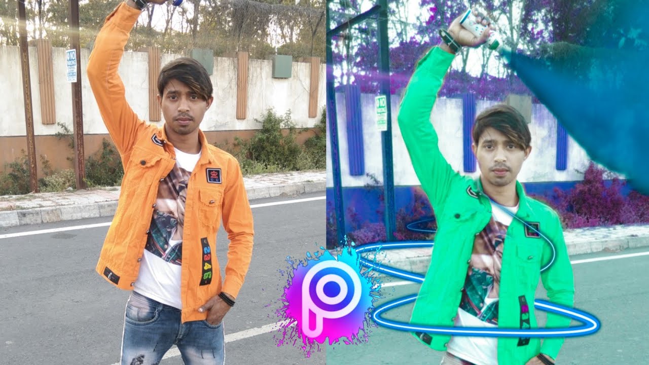 how to change clothes color . from .PicsArt app.kese badle kapdo ka