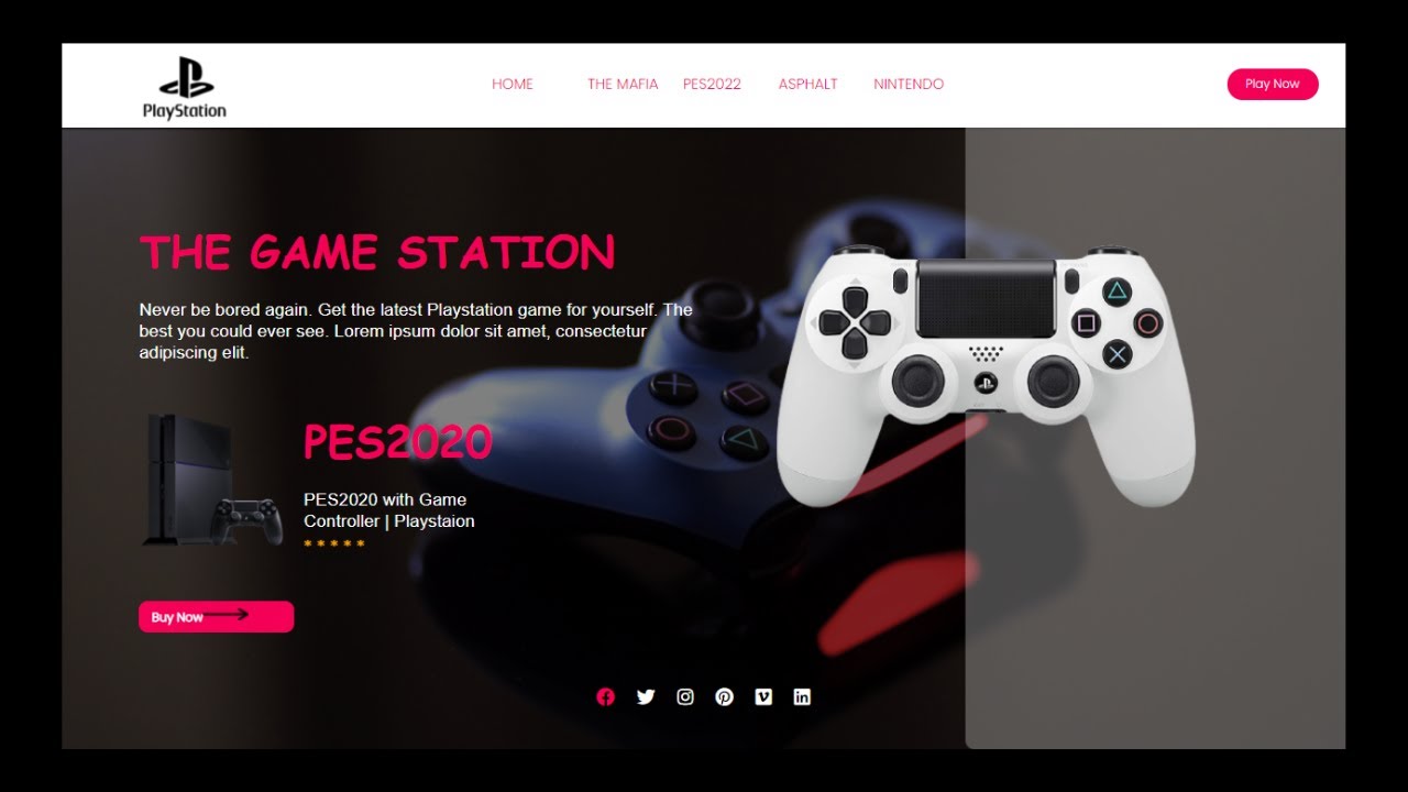 How To Create A Gaming Website with HTML and CSS - YouTube