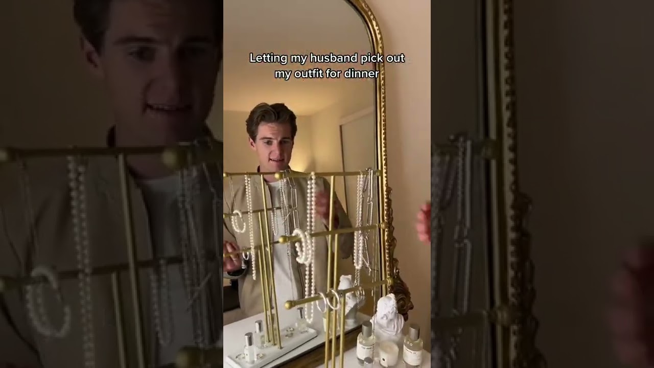 Letting my husband pick my outfit for dinner