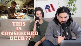 Why Does European Beer Have So Much Foam | Americans React | Loners 41