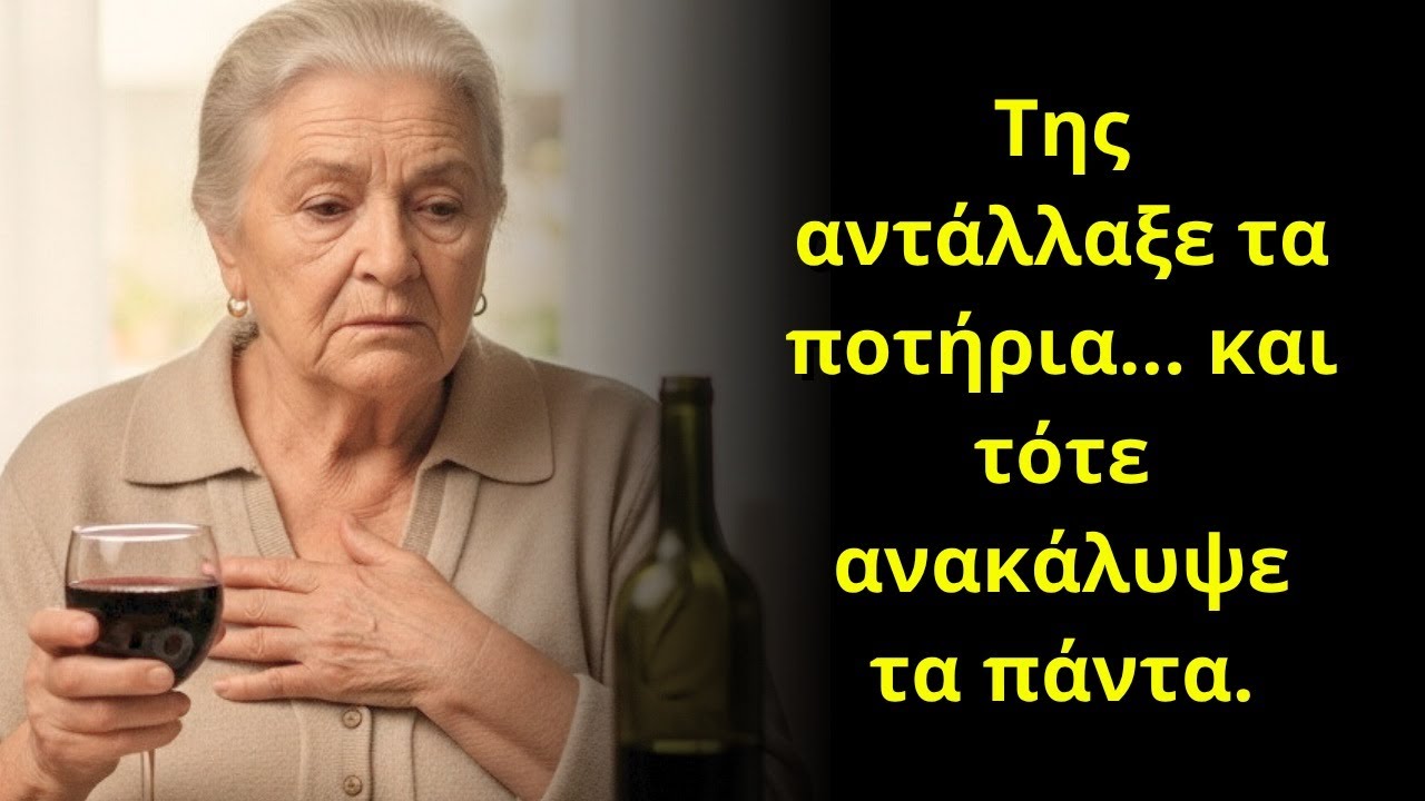 Στα γενέθλιά μου, ο γιος μου έριξε κάτι στο κρασί μου και, όταν αντάλλαξα τα ποτήρια, πάγωσα...