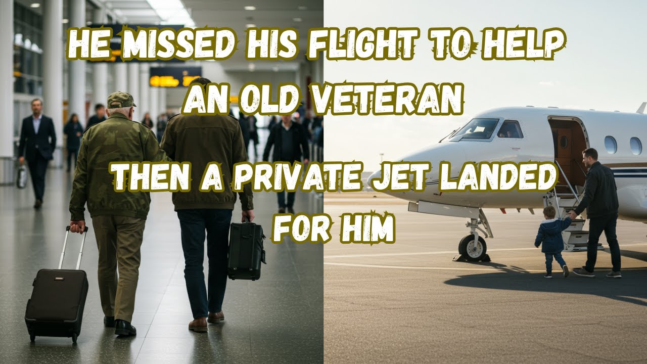 He Missed His Flight to Help an Old Veteran—Then a Private Jet Landed ...