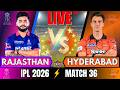 🔴 Live IPL: RR vs SRH, IPL 2026 | IPL Live Match Today | Rajasthan vs Hyderabad | LIVE IPL Match