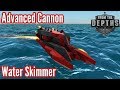 From The Depths | Advanced Cannon Water Skimmer! Fast, Silly & Stupid.