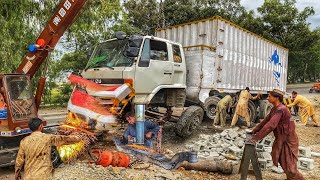 Repair of Two Different Truck Accident on Road || Complete Broken Front Cabin and Axle ||