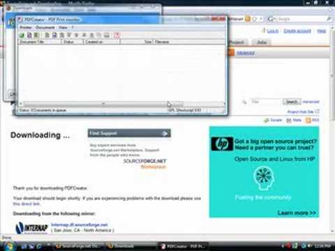 how to install pdf creator as a printer