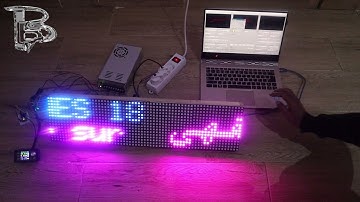 الكتابة على اللوحات الإشهارية باستخدام برنامج  Jinx و arduino