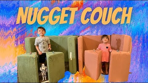 NUGGET COUCH UNBOXING WITH THEO.