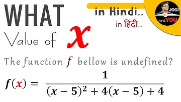 For What Value of x is the Function 𝑓 above Undefined | Quadratic equations tricks