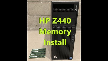 HP Z440 Workstation Memory/Ram Install (4 x 8GB = 32GB DDR4)