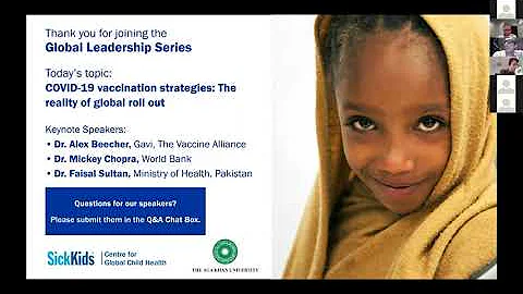 Global Leadership Series: COVID-19 vaccination strategies: The reality of global roll out