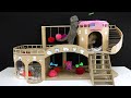 DIY Amazing Cat House for Two Beautiful Kittens