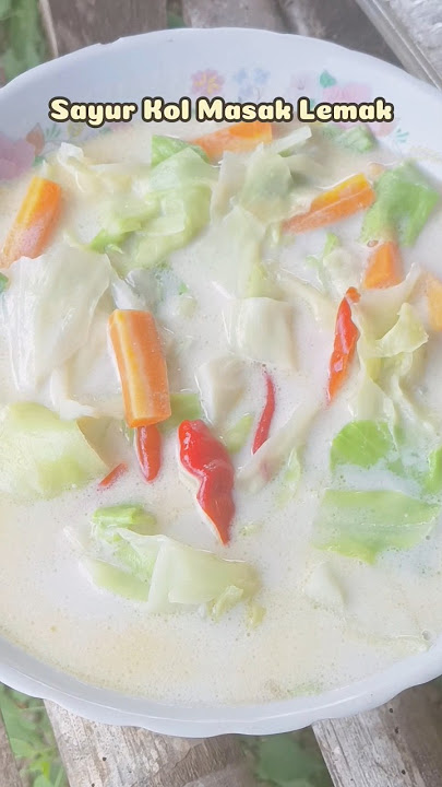 Resep Sayur Kol Santan Putih ini enak banget loh #shorts #masakanrumahan #masakanseharihari
