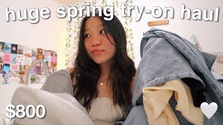 HUGE spring try-on clothing haul :) *trendy*