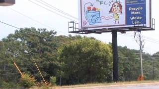 Kindergartner creates drawing for recycling billboard