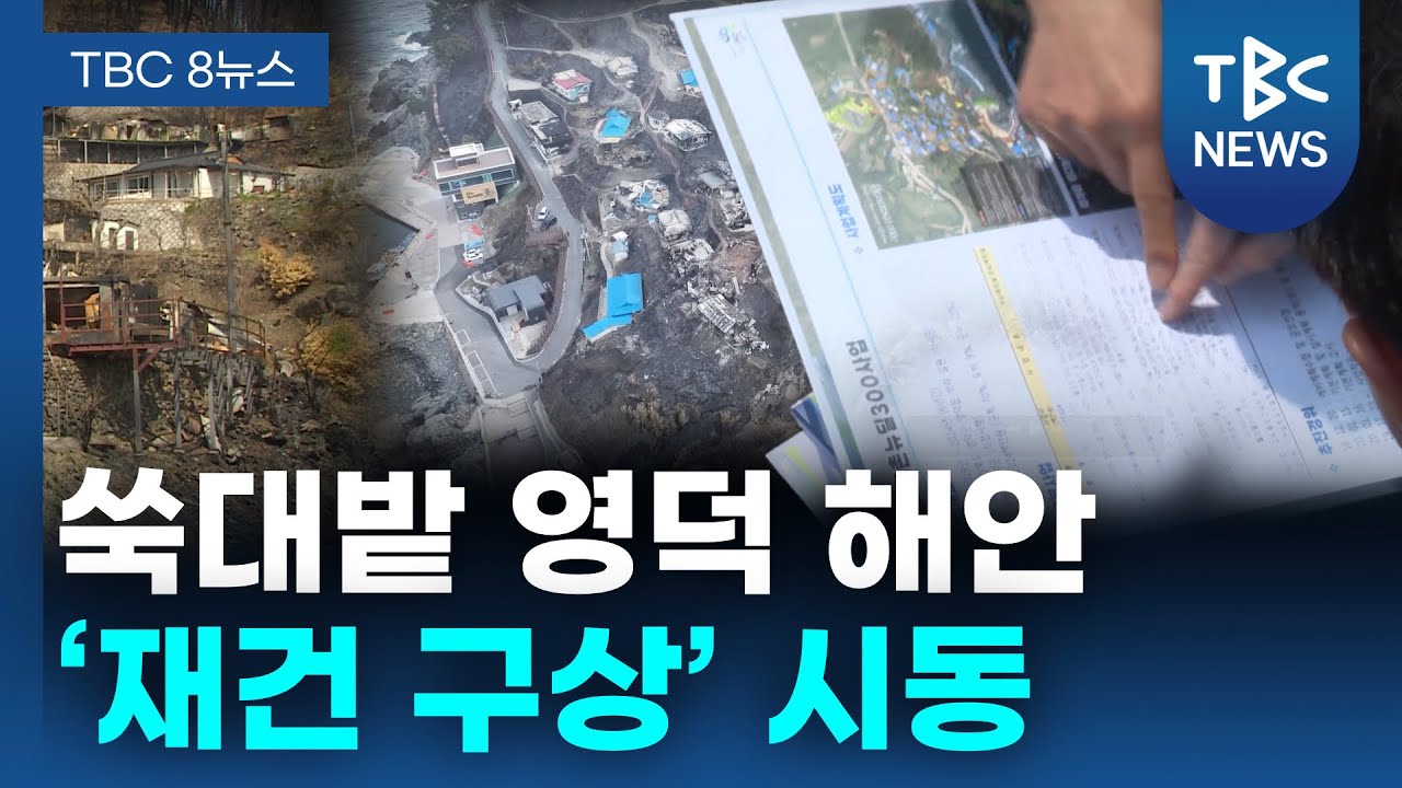 쑥대밭 영덕 해안 ‘재건 구상’ 시동ㅣTBC뉴스