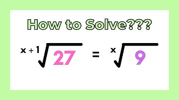 Solving Radical Equations with x in the Index