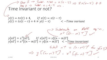 SS Lectures 5 to 6 - Impulse Response, System Characteristics