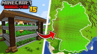 I Built a GIANT Potato Farm Shaped Like Germany in Minecraft Hardcore... (#15)