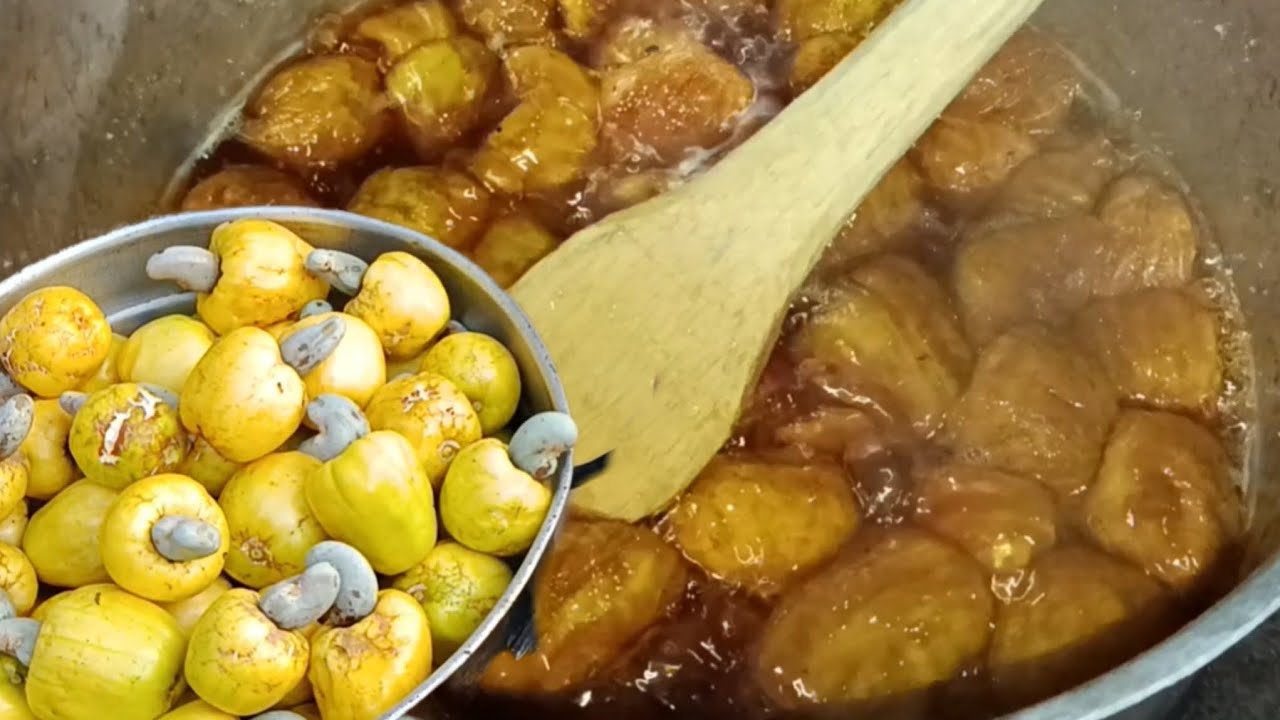 Doce de caju caseiro sem calda no fogão a lenha!