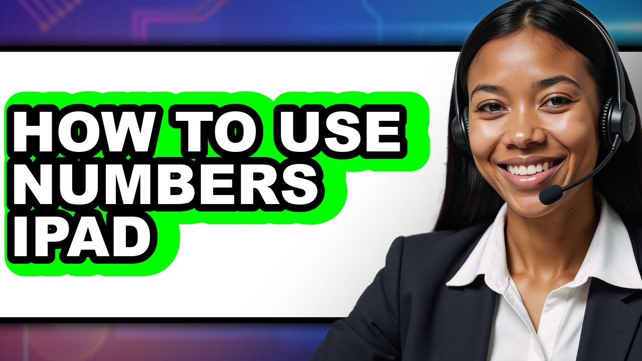 How to Use Numbers Ipad - Step by Step - YouTube