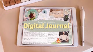 how to create a digital journal 🤎 2023 iPad bullet journal tutorial + reading journal setup screenshot 2