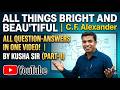 ALL THINGS BRIGHT AND BEAUTIFUL//CLASS-X /ALL QUESTION-ANSWERS/BY KUSHA SIR/ CSK CLASSES/PART-II