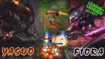 Wild Rift [Tốc Chiến] Yasuo VS Fiora Kèo Đấu Kiếm Kinh Điển Trên Đường Top.