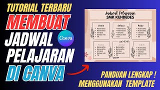 Cara Membuat Jadwal Pelajaran Di Canva Menggunakan Template