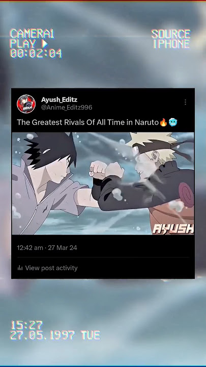The Greatest Rivals of All Time in Naruto🔥🥶|[AMV/Edit] #shorts #anime #naruto #sasuke #madara