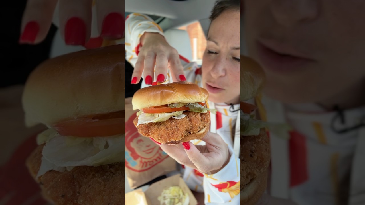 Wendy's NEW Spicy Chicken Sandwich TESTED #foodreview #tastetest
