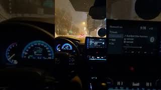 @sahindengiz Toyota Corolla karlı havada akşam Snap