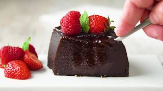 LUSCIOUS Chocolate Bread Pudding Flan Recipe (5 Ingredients)